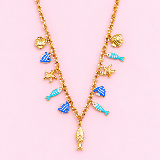 COLLIER BELLE-ILE BLUE