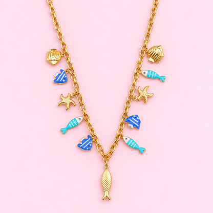 COLLIER BELLE-ILE BLUE